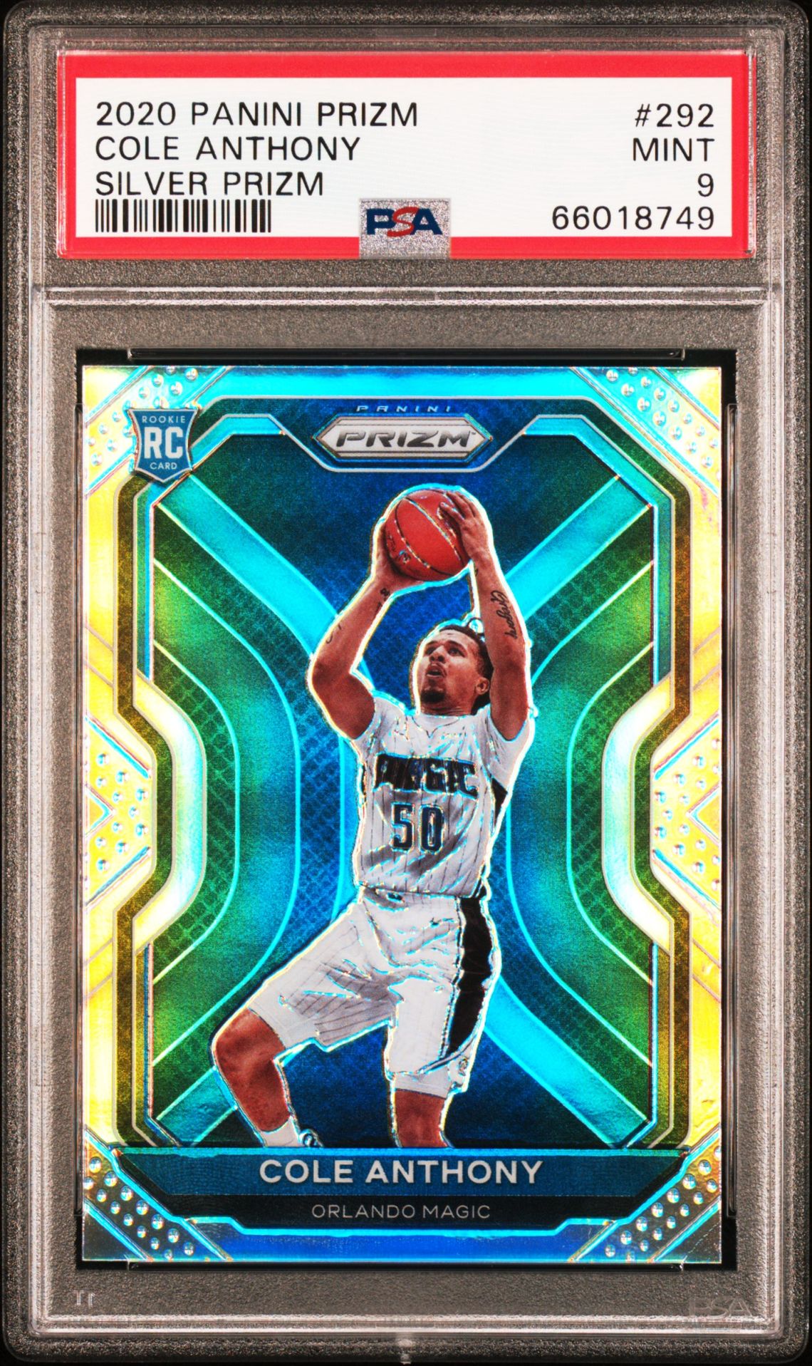 2020 Panini PANINI PRIZM WHITE SPARKLE #292 Cole Anthony front