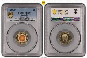 2022-C $2 Honey Bee Colorized MS68