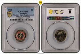 2021 $2 Wiggles - Capt. Feathersword 30th Ann. Colorized MS65