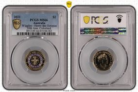 2021 $2 Wiggles - Henry the Octopus 30th Ann. Colorized MS66