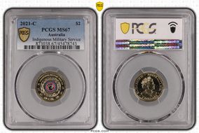 2021-C $2 Indigenous Military Service Colorized MS67