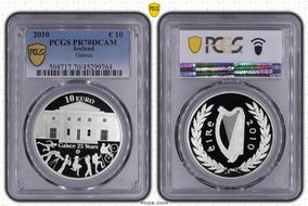 2010 € 10 Gaisce PR70DCAM