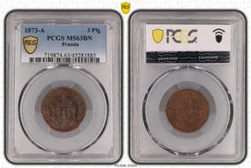 1873-A 3 Pfg MS63BN