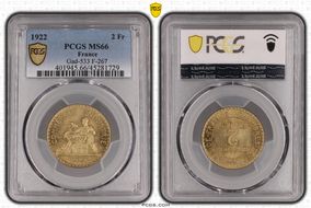 1922 2 Fr Gad-533 F-267 MS66