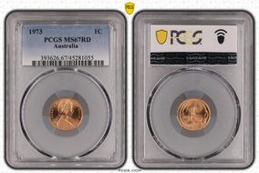 1973 1C MS67RD