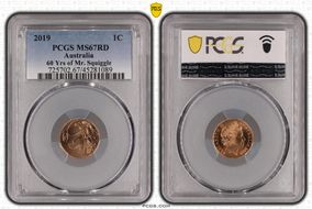 2019 1C 60 Yrs of Mr. Squiggle MS67RD