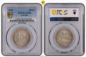 1912 Florin AU58