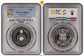 2016 50C 50 Yrs Decimal Currency MS69