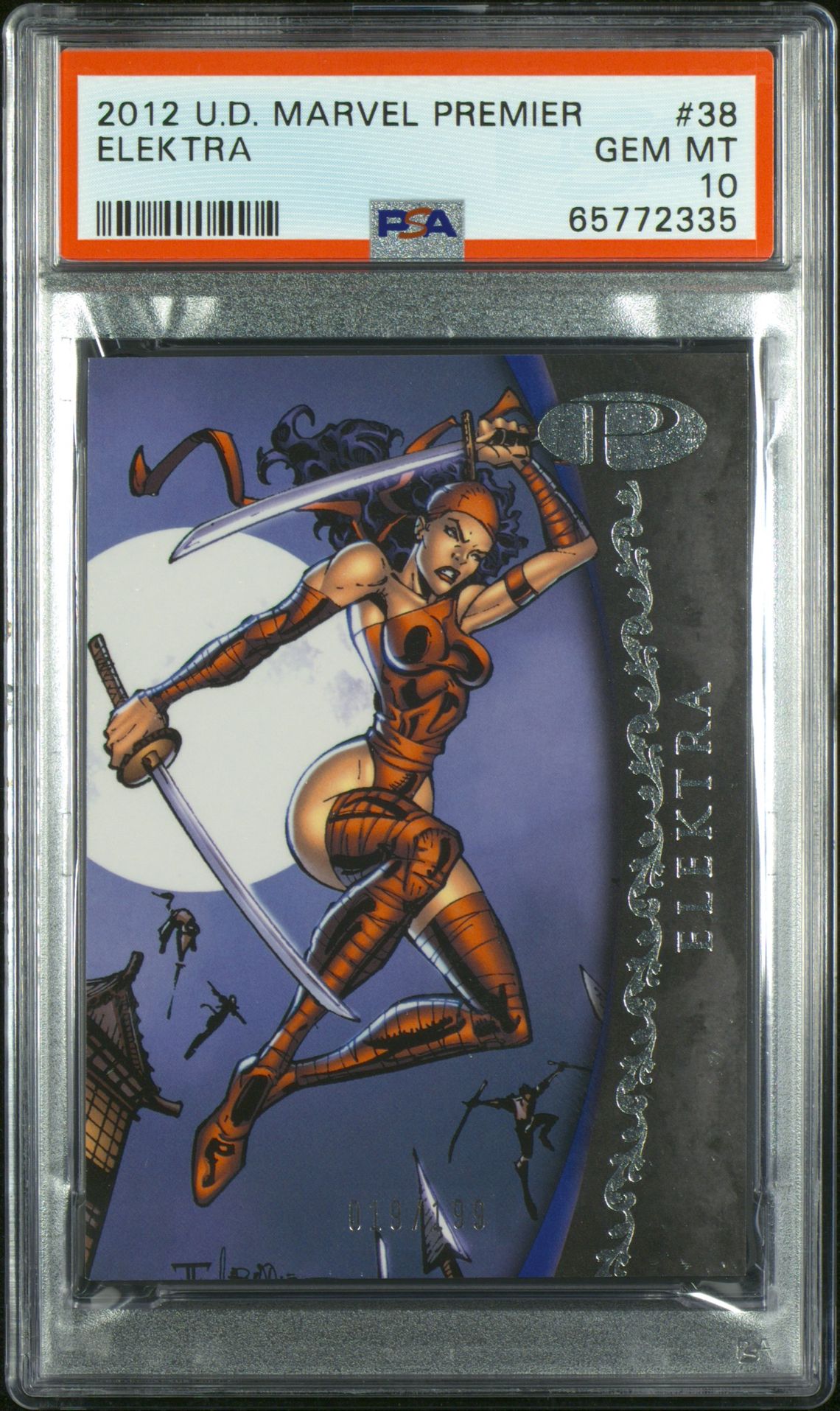 2012 UPPER DECK MARVEL PREMIER #38 Elektra front