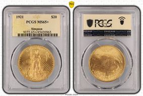 1921 $20 MS65+