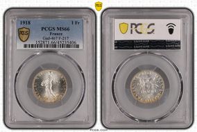 1918 1 Fr Gad-467 F-217 MS66