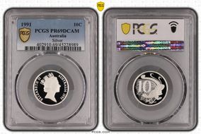 1991 10C Silver PR69DCAM