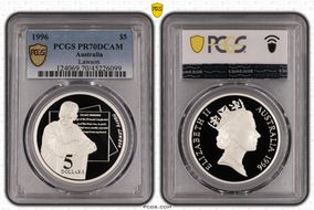 1996 $5 Lawson PR70DCAM