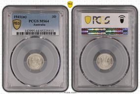 1941(m) 3D KM-37  Ag MS64