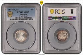 1926(m,sy) 6D 2 w/o Serif MS65