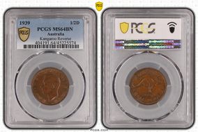 1939 1/2D Kangaroo Reverse MS64BN