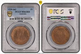 1936 (m) 1D KM-23 MS63RB