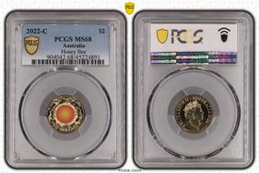 2022-C $2 Honey Bee Colorized MS68