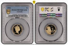 1992 $2 PR70DCAM