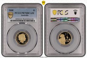2008 $2 PR70DCAM