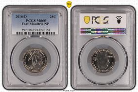 2016-D 25C Fort Moultrie NP MS65