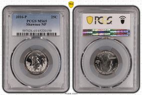 2016-P 25C Shawnee NP MS65