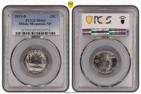 2013-D 25C White Mountain NP MS65