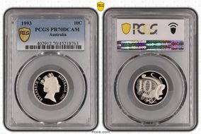 1993 10C PR70DCAM