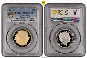 2013 20C Platypus - Partial Gilt PR69DCAM