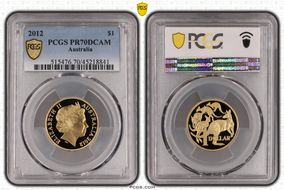 2012 $1 PR70DCAM