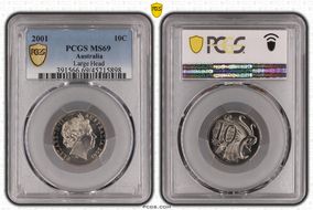 2001 10C Large Head MS69