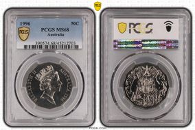 1996 50C MS68