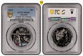 2015 50C Empire Air Training Scheme Colorized MS68