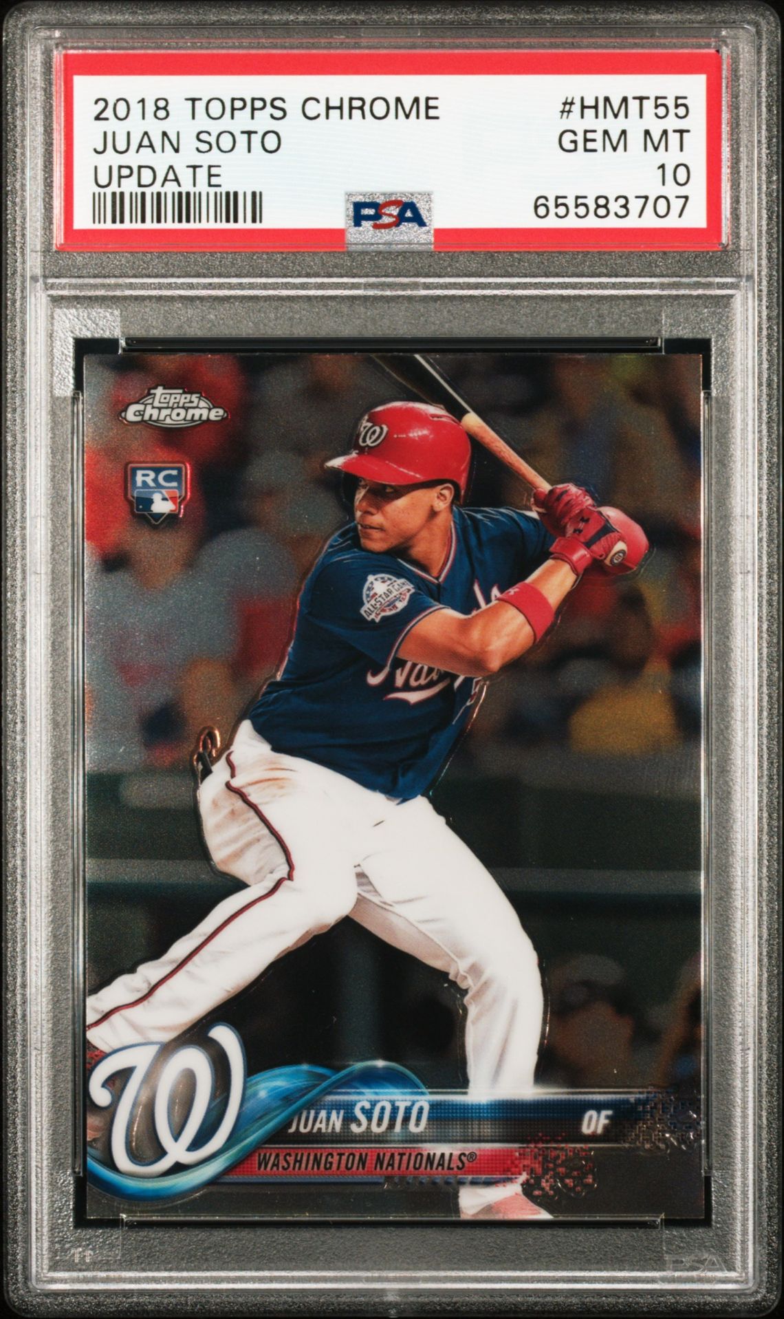 2018 Topps TOPPS CHROME UPDATE #HMT55 Juan Soto front
