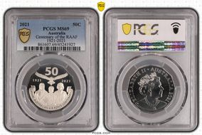 2021 50C Centenary of the RAAF 1921-2021 MS69