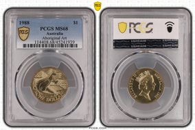 1988 $1 Aboriginal Art MS68