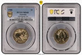 1988 $1 Aboriginal Art MS68