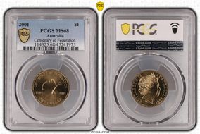 2001 $1 Centenary of Federation MS68