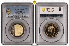 2021 20C Animalia 35th Ann. Gold Plated MS69