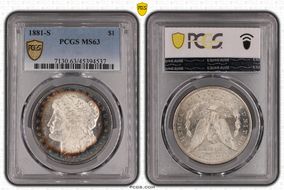 1881-S $1 MS63