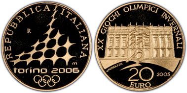 2005-R € 20 Palazzo Madama PR69DCAM