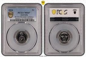 2016 5C 50 Yrs Decimal Currency MS67