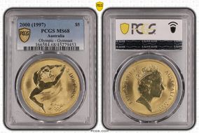 2000 (1997) $5 Olympic - Gymnast MS68