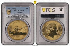 2000 (1998) $5 Olympic - Canoeing MS69