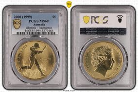 2000 (1999) $5 Olympic - Badminton MS69