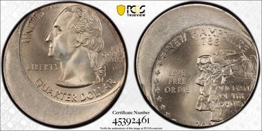 2000-P 25C New Hampshire MS66