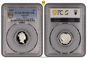 1991 2C Silver PR70DCAM
