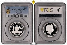 1998 20C 1910 Florin Silver PR69DCAM