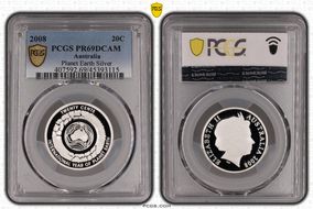 2008 20C Planet Earth Silver PR69DCAM