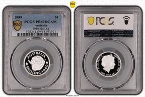 1999 $1 1940 Shil Ag PR69DCAM